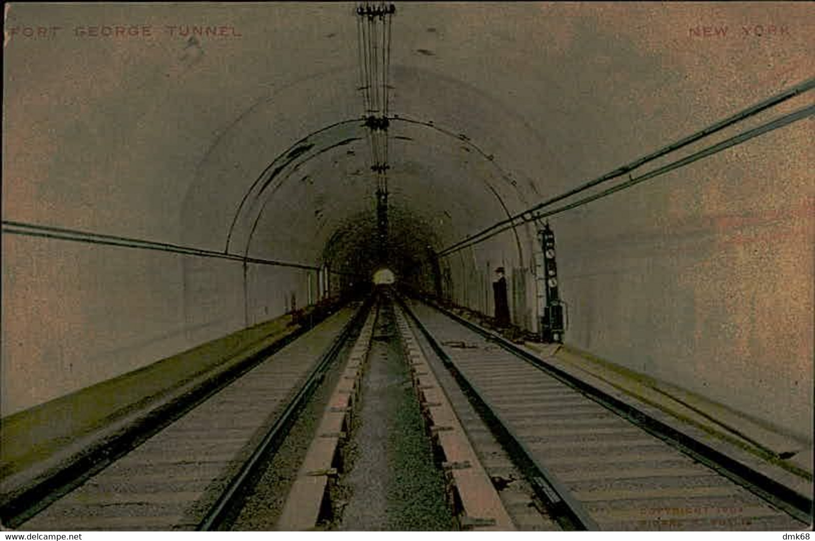 NEW YORK - FORT GEORGE TUNNEL - THEOCHROM SERIE 67 - 1910s (15623) - Transport