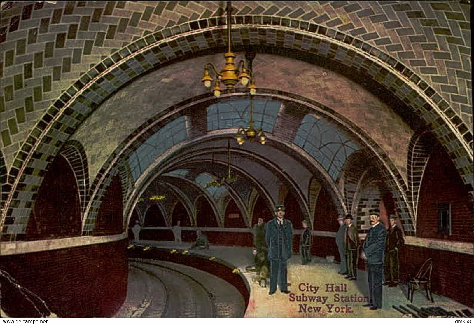 NEW YORK - CITY HALL - SUBWAY STATION - PUBL. SUCCESS POSTAL CARD CO.  1910s (15624) - Trasporti