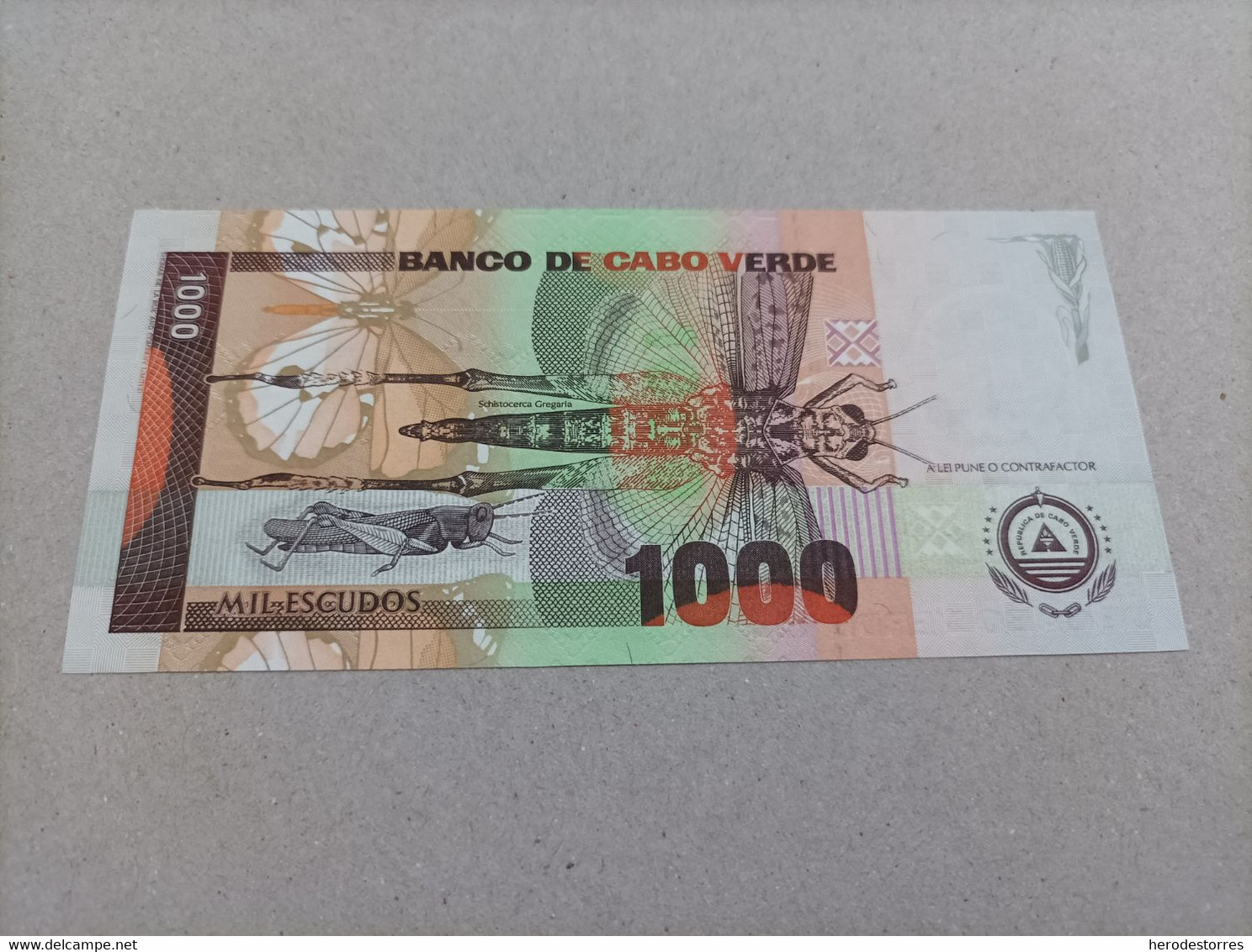 Billete De Cabo Verde De 1000 Escudos, Año 1992, UNC - Cap Vert