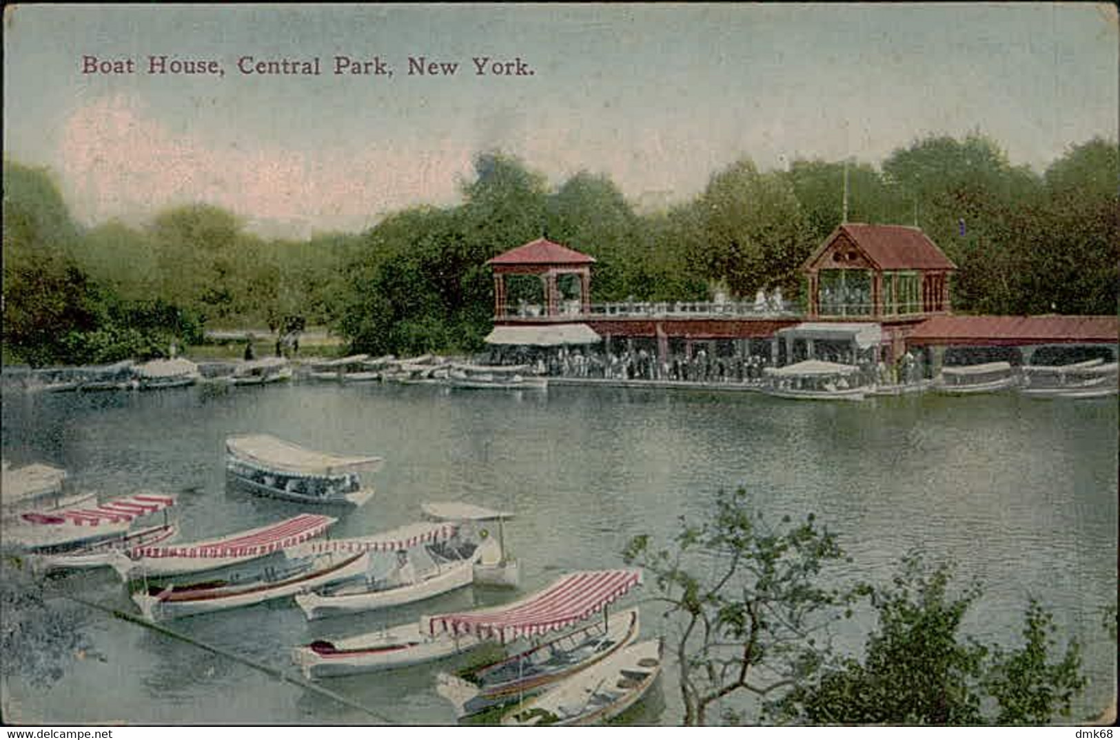 NEW YORK - BOAT HOUSE - CENTRAL PARK  - PUBL. SUCCESS POSTAL CARD CO.  1910s (15627) - Central Park