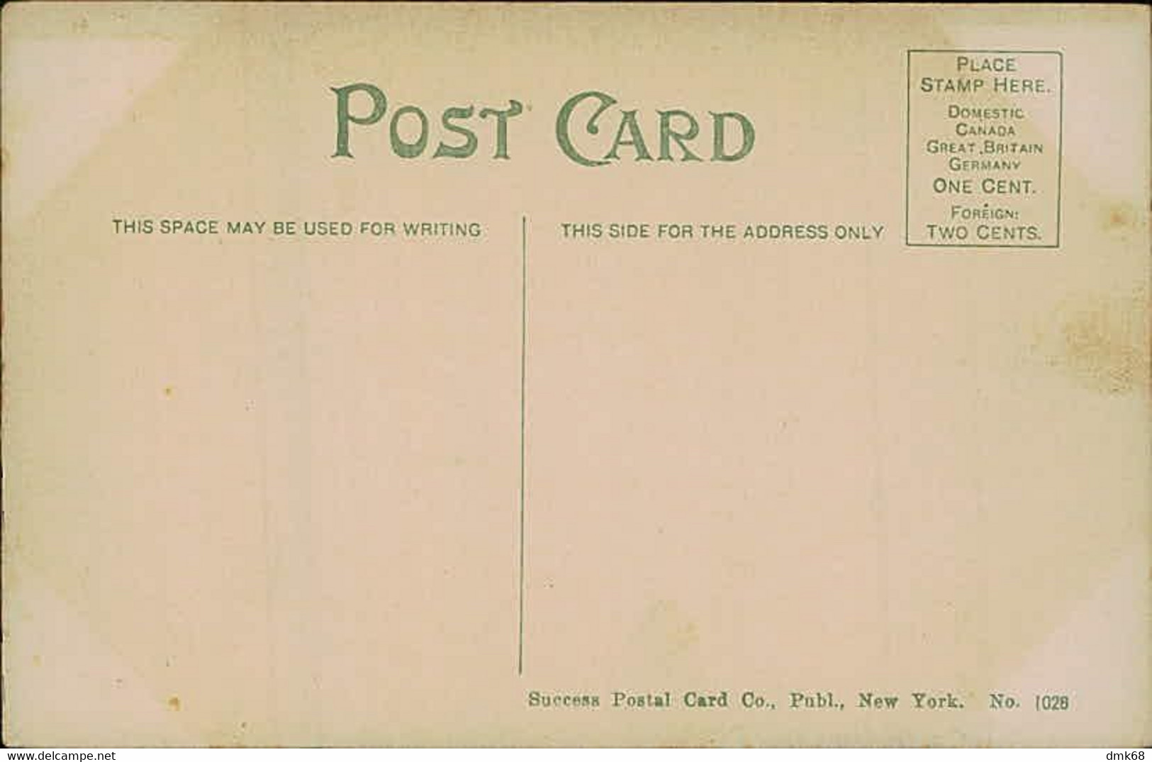 NEW YORK - BOAT HOUSE - CENTRAL PARK  - PUBL. SUCCESS POSTAL CARD CO.  1910s (15627) - Central Park