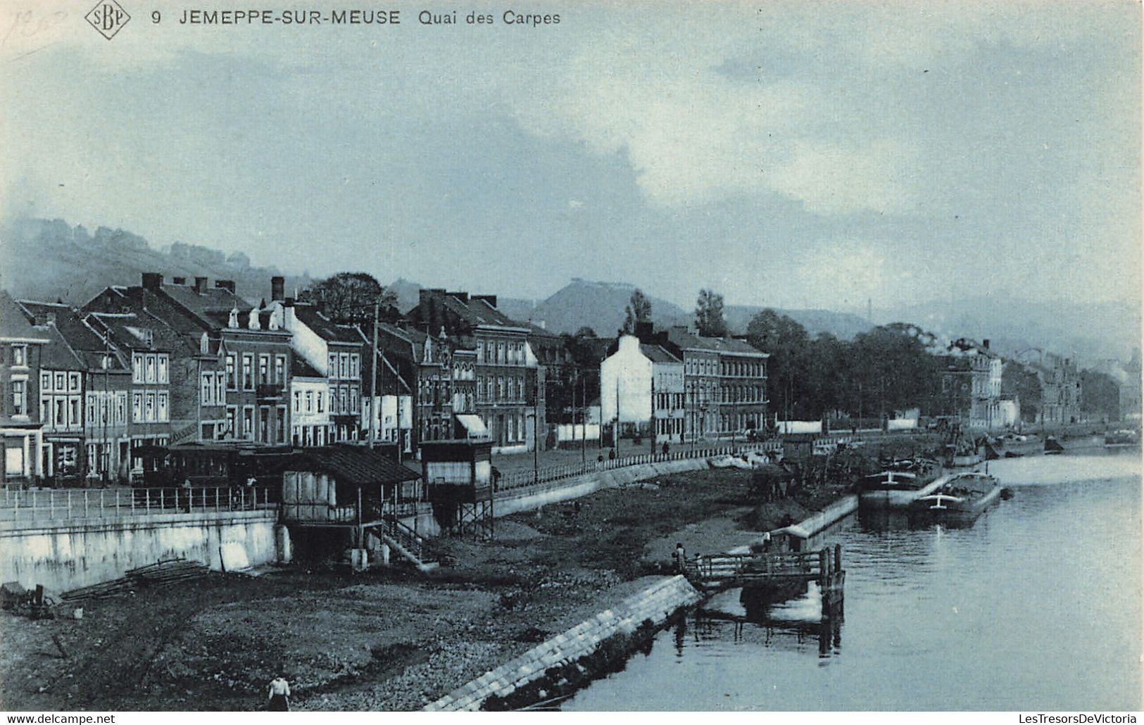 CPA - Belgique - Jemeppe Sur Meuse - Quai Des Carpes - Edit. Ste An. Belge - S.B.P. - Péniche - Canal - - Seraing
