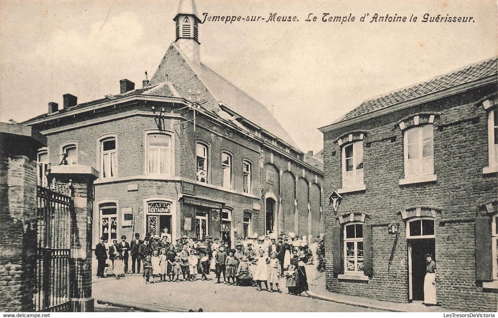 CPA - Belgique - Jemeppe Sur Meuse - Le Temple D'Antoine Le Guérisseur - Animé - Café - Restaurant - Seraing