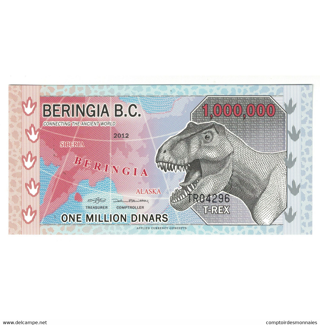 Billet, Canada, Dinar, 2012, 1000000 BERINGIA B C, NEUF - Canada