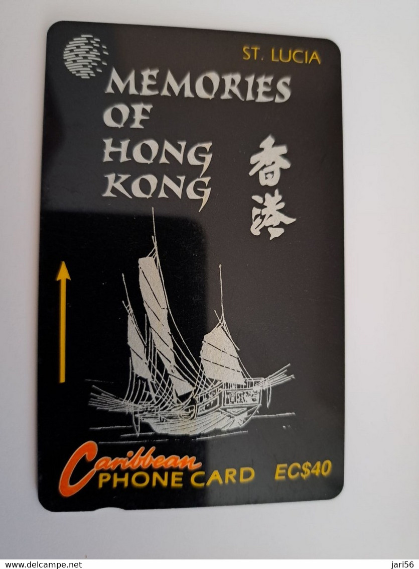 ST LUCIA    $ 40   CABLE & WIRELESS  STL-14F  14CSLF    MEMORIES OF HONG KONG Chinese  Fine Used Card ** 12003** - St. Lucia