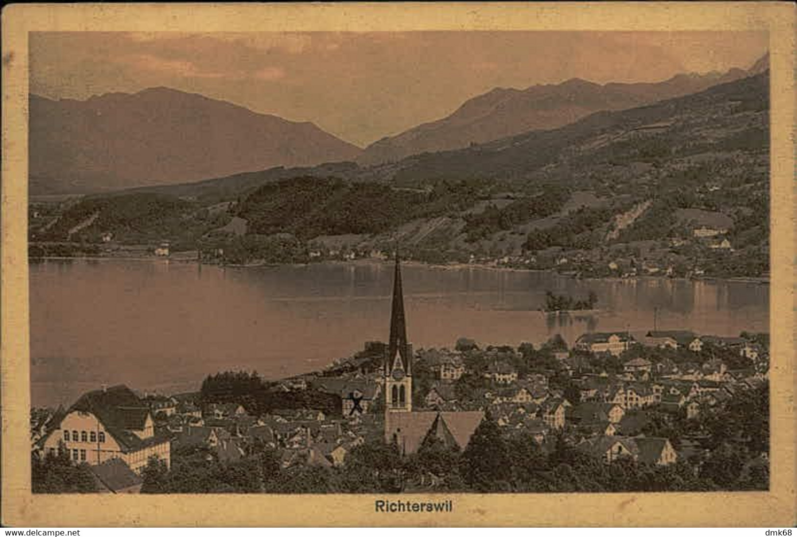 SWITZERLAND -  RICHTERSWIL - EDITION PHOTOGLOB - MAILED 1919 (15637) - Richterswil