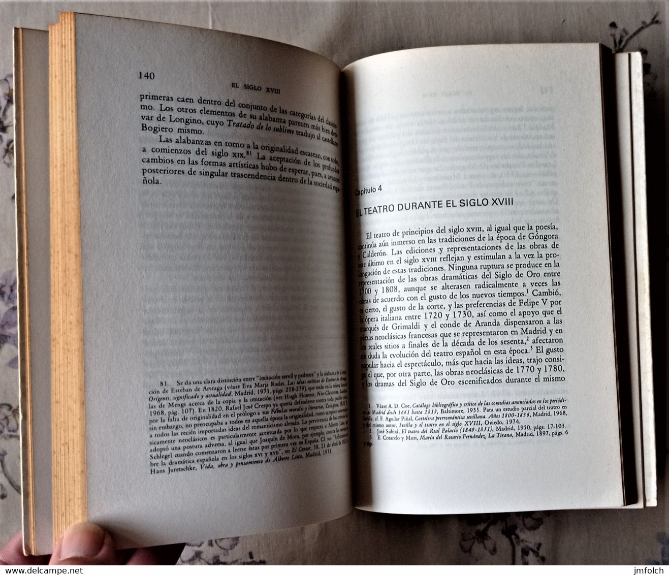 HISTORIA DE LA LITERATURA ESPAÑOLA. EL SIGLO XVIII. DE N.GLENDINNING