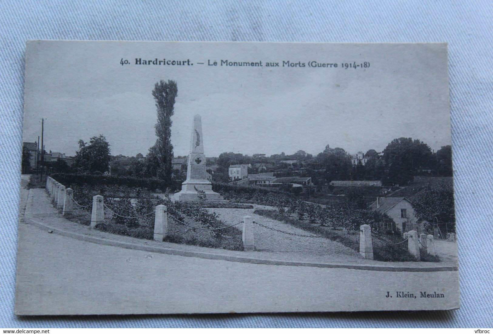 Cpa 1929, Hardricourt, Le Monument Aux Morts , Yvelines 78 - Hardricourt