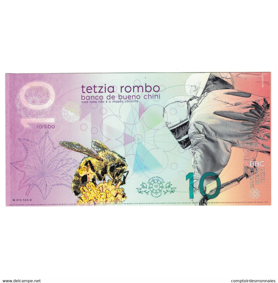 Billet, Espagne, Billet Touristique, 2020, 10 ROMBO BANCO DE BUENO CHINI - [ 8] Specimen