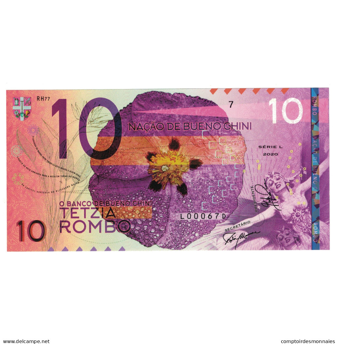 Billet, Espagne, Billet Touristique, 2020, 10 ROMBO BANCO DE BUENO CHINI - [ 8] Specimen