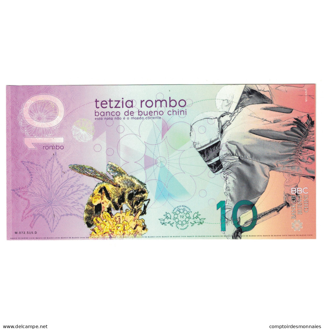 Billet, Espagne, Billet Touristique, 2020, 10 ROMBO BANCO DE BUENO CHINI - [ 8] Specimen