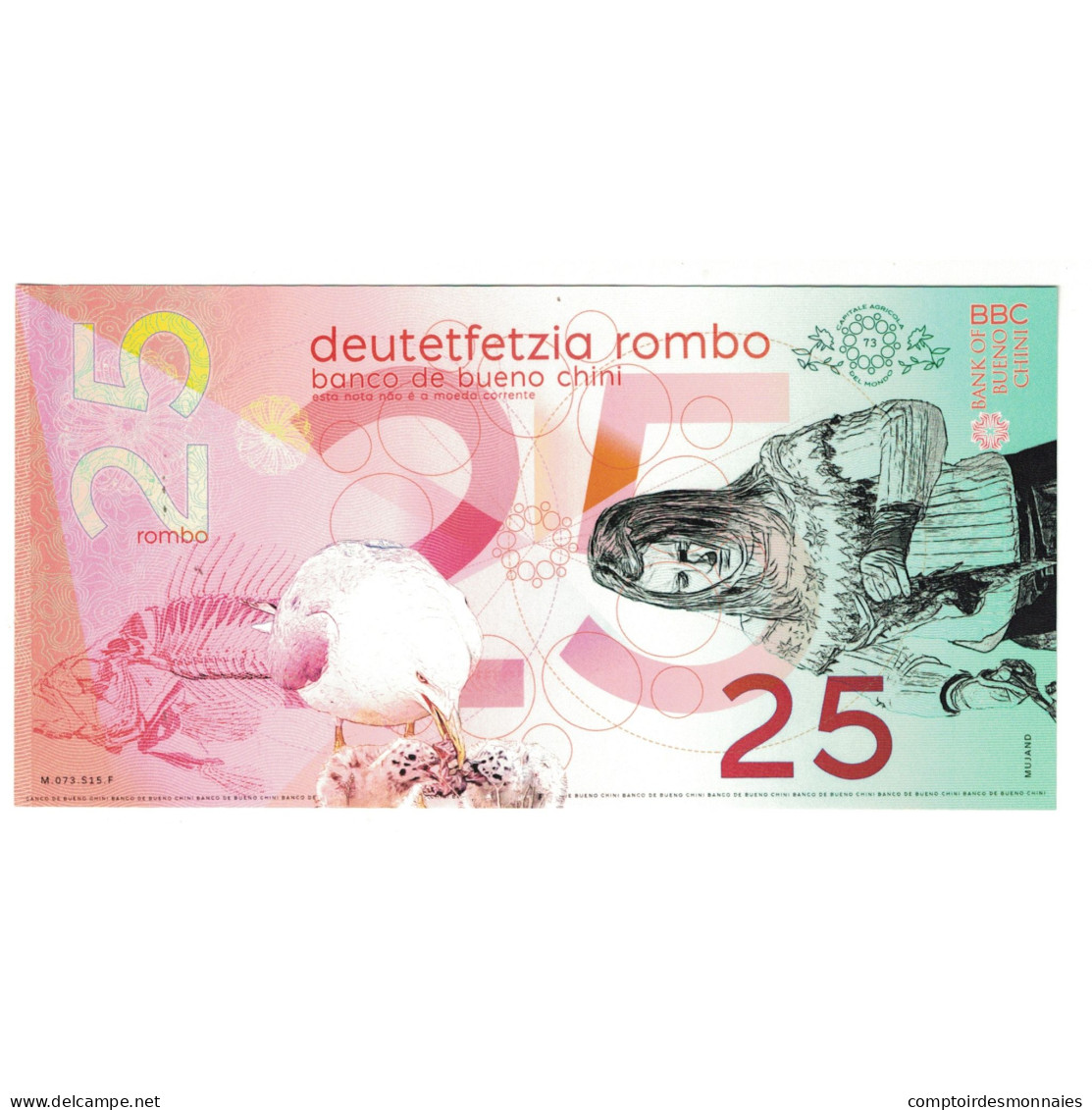 Billet, Espagne, Billet Touristique, 2020, 25 ROMBO BANCO DE BUENO CHINI - [ 8] Specimen