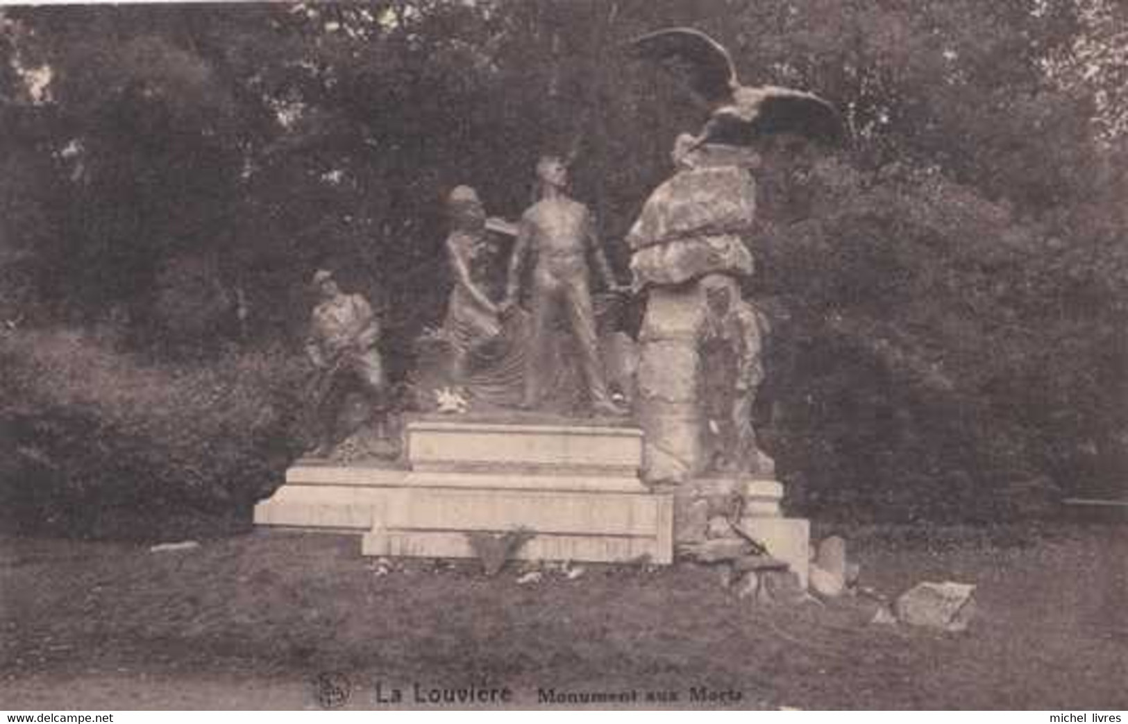 Monument Aux Morts - Monument Au Héros - Circulé - La Louvière - TBE - Monuments Aux Morts