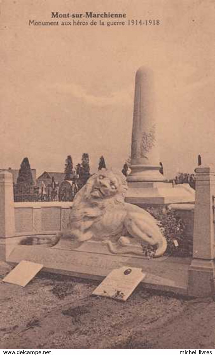 Monument Aux Morts - Monument Au Héros - Circulé - Mont-sur-Marchienne - Charleroi - TBE - Monuments Aux Morts