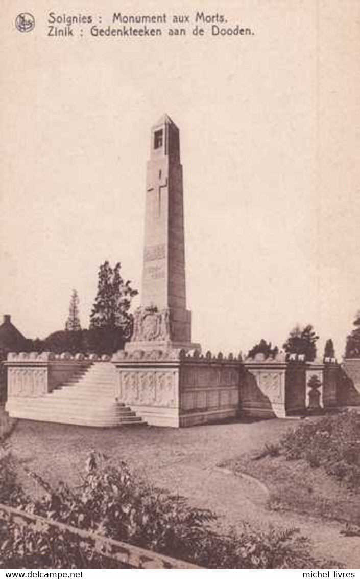 Monument Aux Morts - Monument Au Héros - Pas Circulé - Soignies - Zinik - TBE - Monuments Aux Morts