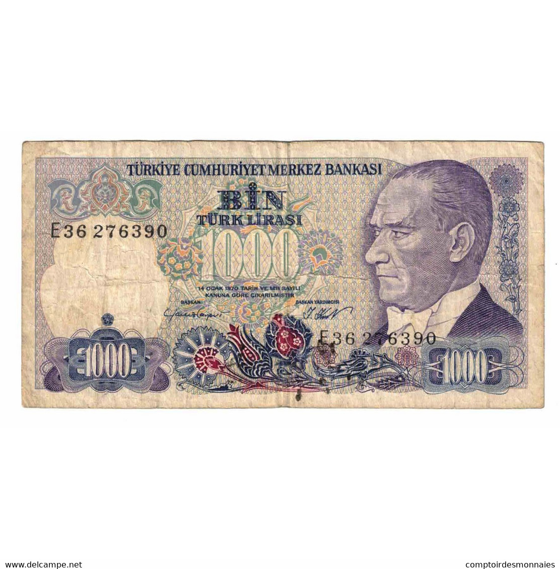 Billet, Turquie, 1000 Lira, Undated (1986), KM:196, TB - Turquie