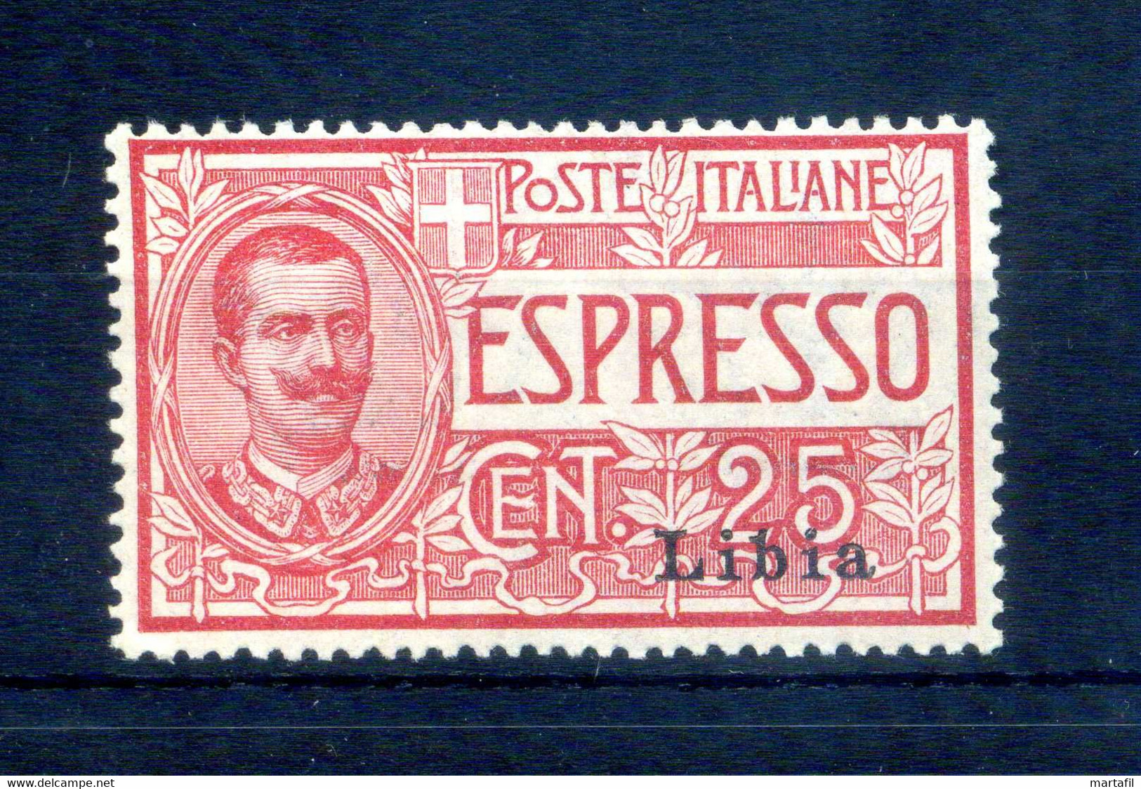 1915 LIBIA Espresso N.1 25 Centesimi * - Libië