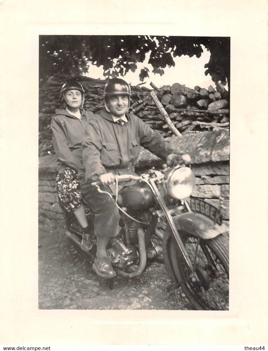 ¤¤  -  Lot De 3 Clichés De Motards  -   Moto En 1944   -   Voir Description   -    ¤¤ - Moto