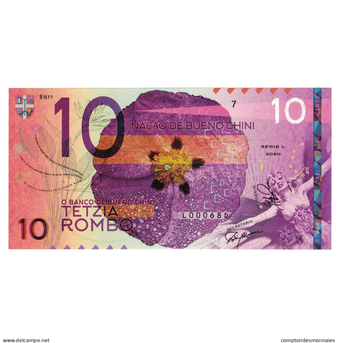 Billet, Espagne, Billet Touristique, 2020, 10 ROMBO BANCO DE BUENO CHINI - [ 8] Specimen