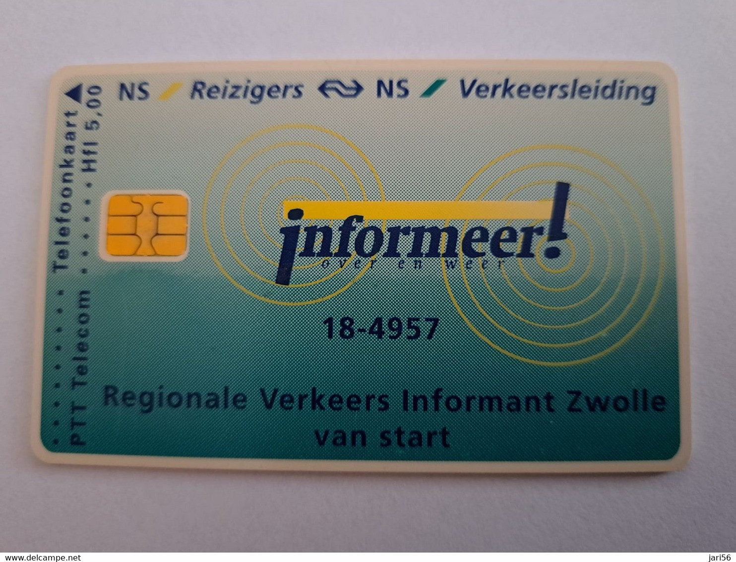 NETHERLANDS / CHIP ADVERTISING / HFL 5,00 / NS INFORMEER     /CRE 530** 12034** - Privé