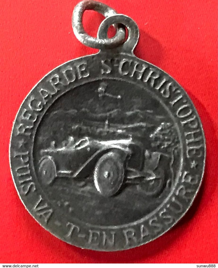 St Christophe Automobile Oldtimer (métal Argenté Ou Argent ?) - Altri & Non Classificati