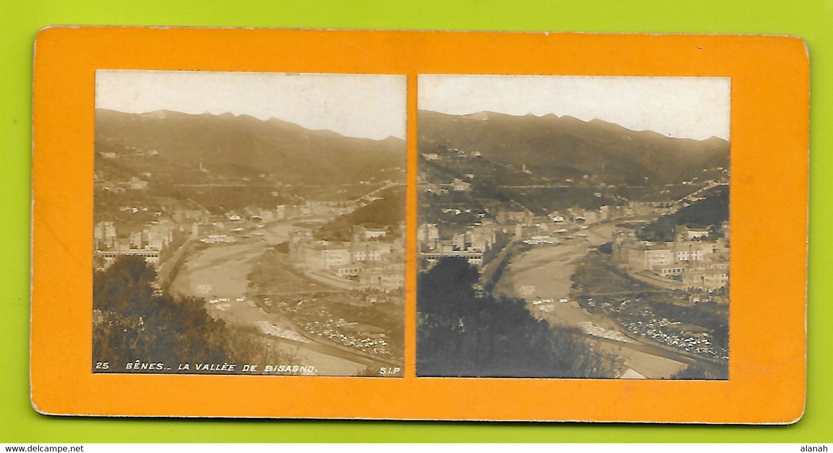 GENES (Italie) Photos Stéréoscopiques La Vallée De Bisagno - Stereo-Photographie