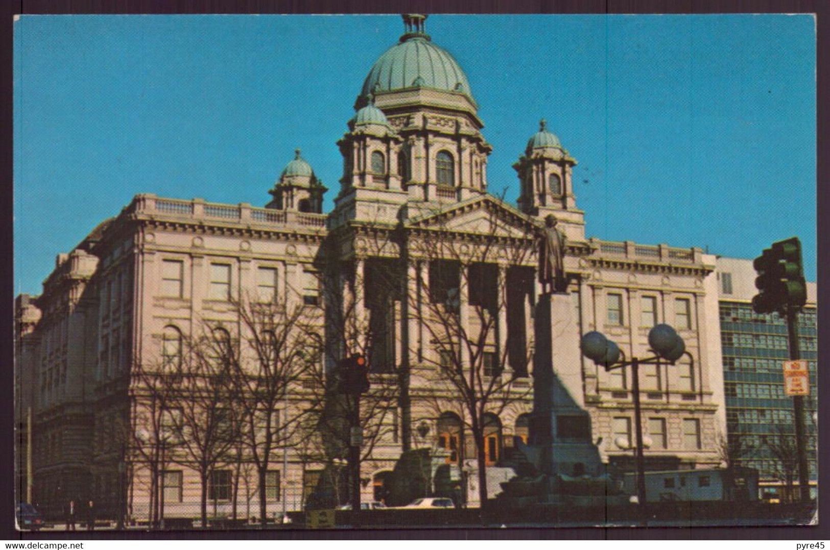 ETATS UNIS SYRACUSE ONONDAGA COUNTY COURT HOUSE AND THE MONUMENT TO COLOMBUS - Syracuse