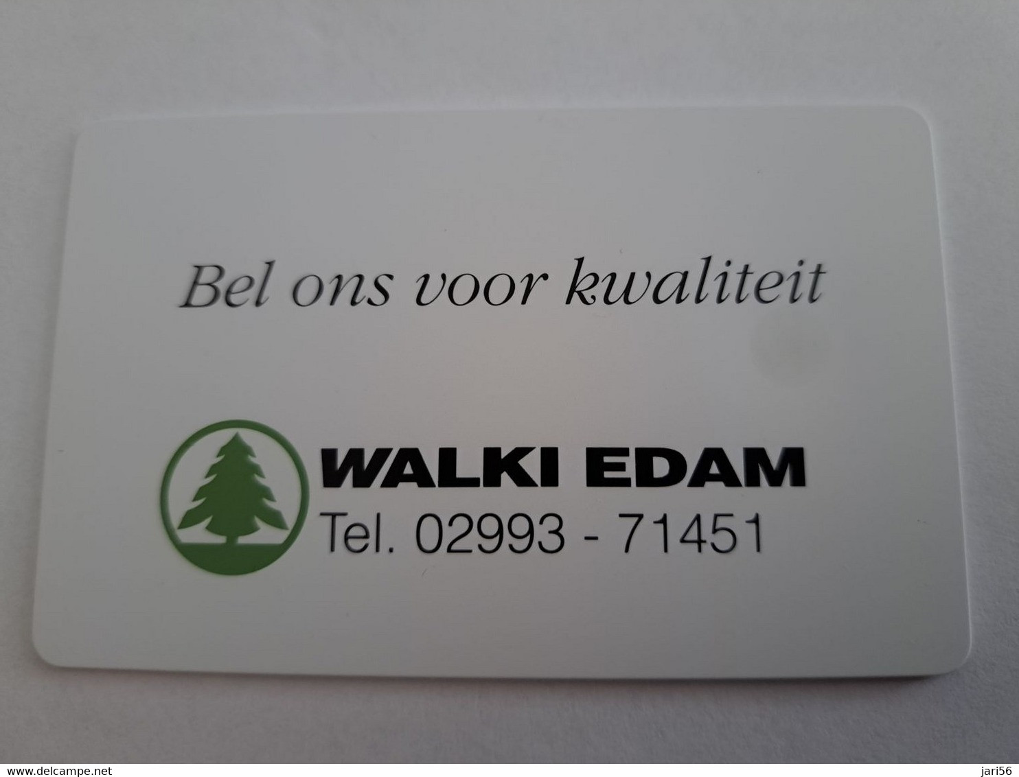 NETHERLANDS  ADVERTISING CHIPCARD  CRE 081  WALKI EDAM      MINT    ** 12042** - Privadas