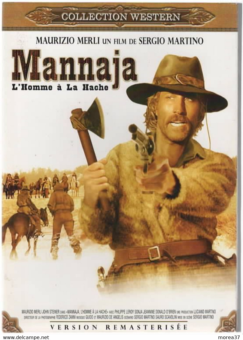 MANNAJA L'homme à La Hache   Avec MAURIZIO MERLI  (remasterisée)   C35 - Western/ Cowboy