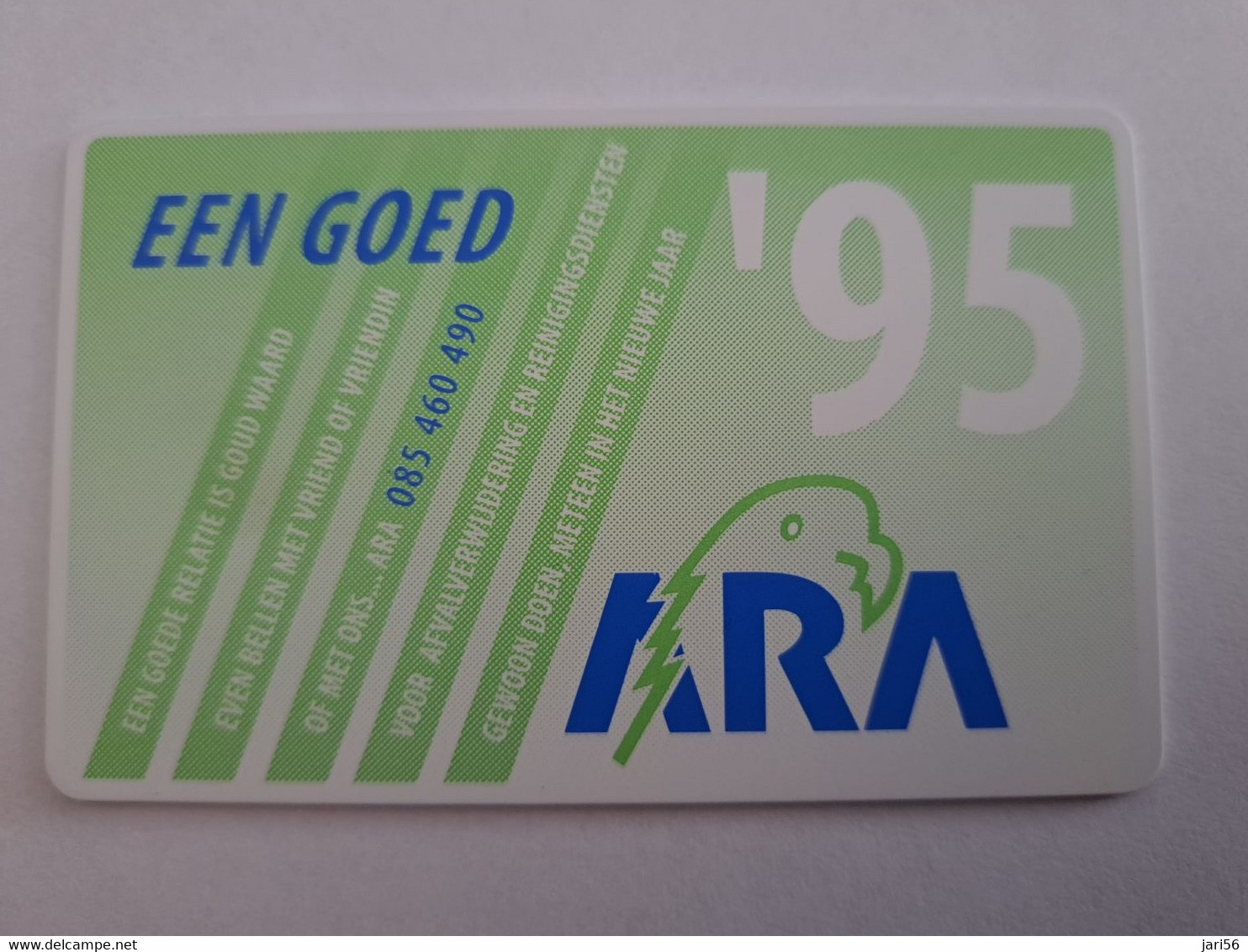 NETHERLANDS  ADVERTISING CHIPCARD  CRE 080 EEN GOED 95 ARA       MINT    ** 12043** - Privat