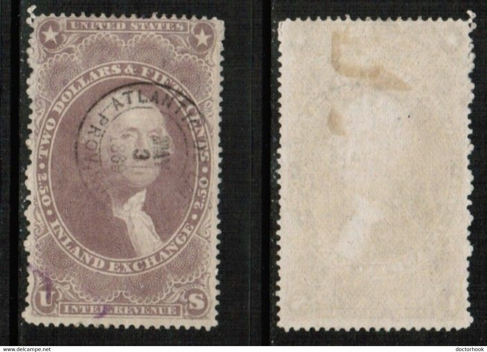 U.S.A.   Scott # R 84c USED (CONDITION AS PER SCAN) (Stamp Scan # 852-2) - Steuermarken