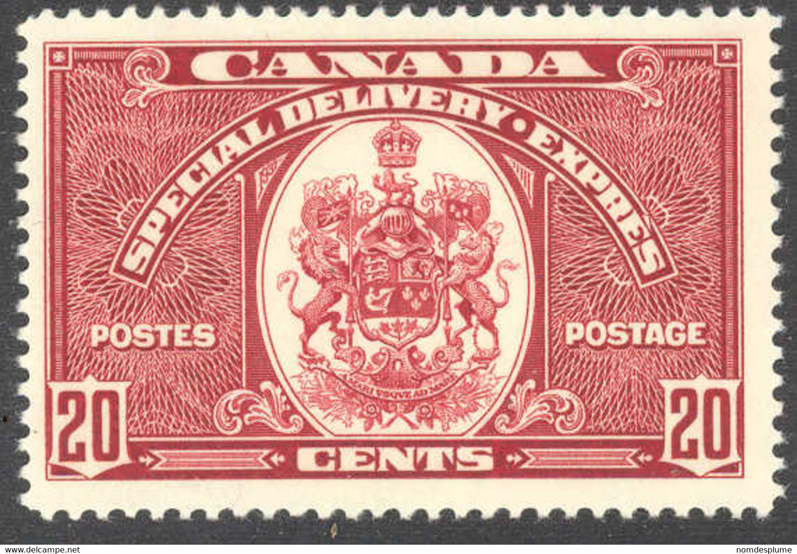 1452) Canada E8 Special Delivery Mint 1938 - Eilbriefmarken