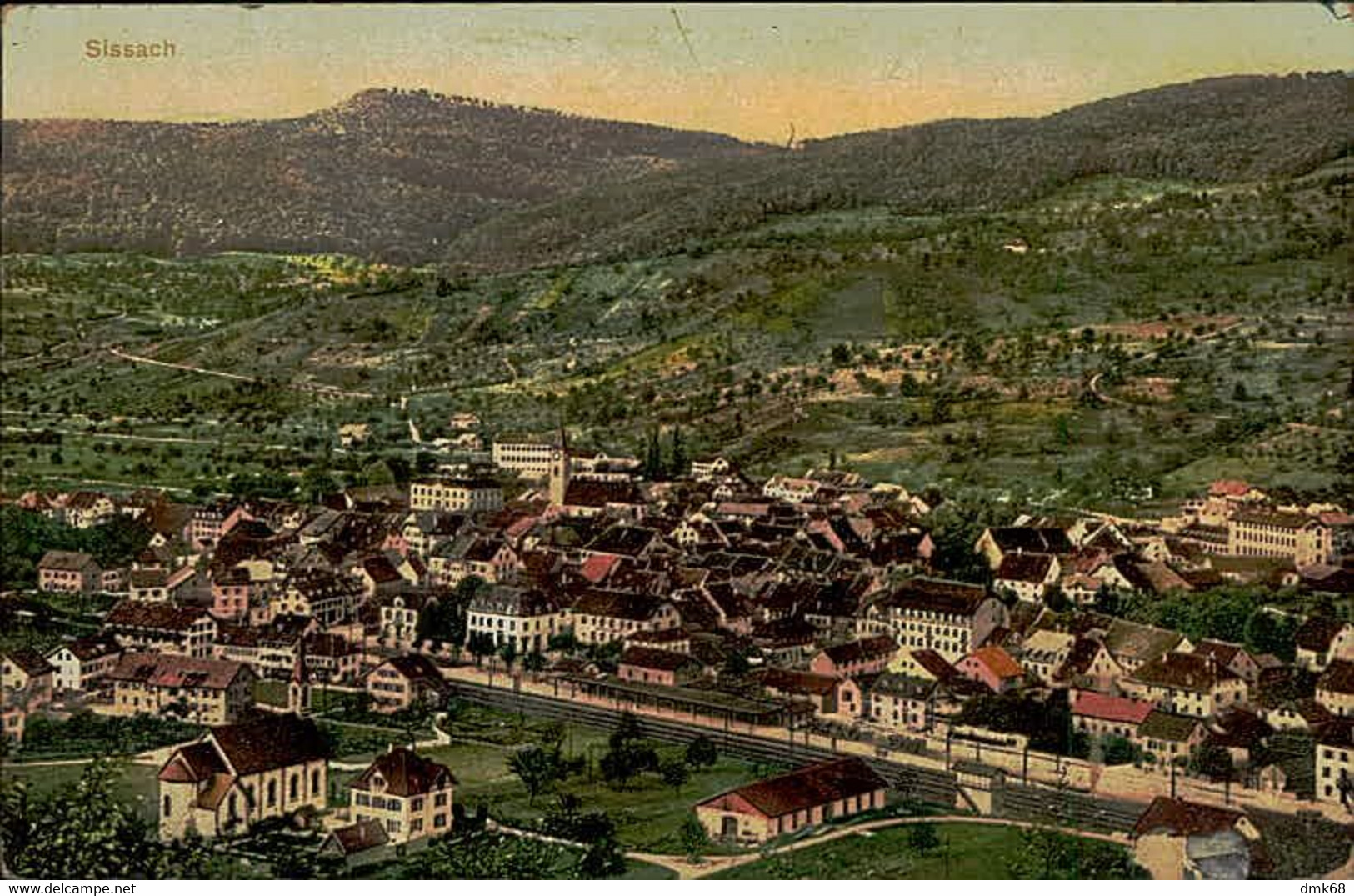 SWITZERLAND - SISSACH - PANORAMA - EDIT W. ZIMMERMANN - STRASSLER - POSTMARK BATAILLON 66 FEIDPOST (15659) - Sissach