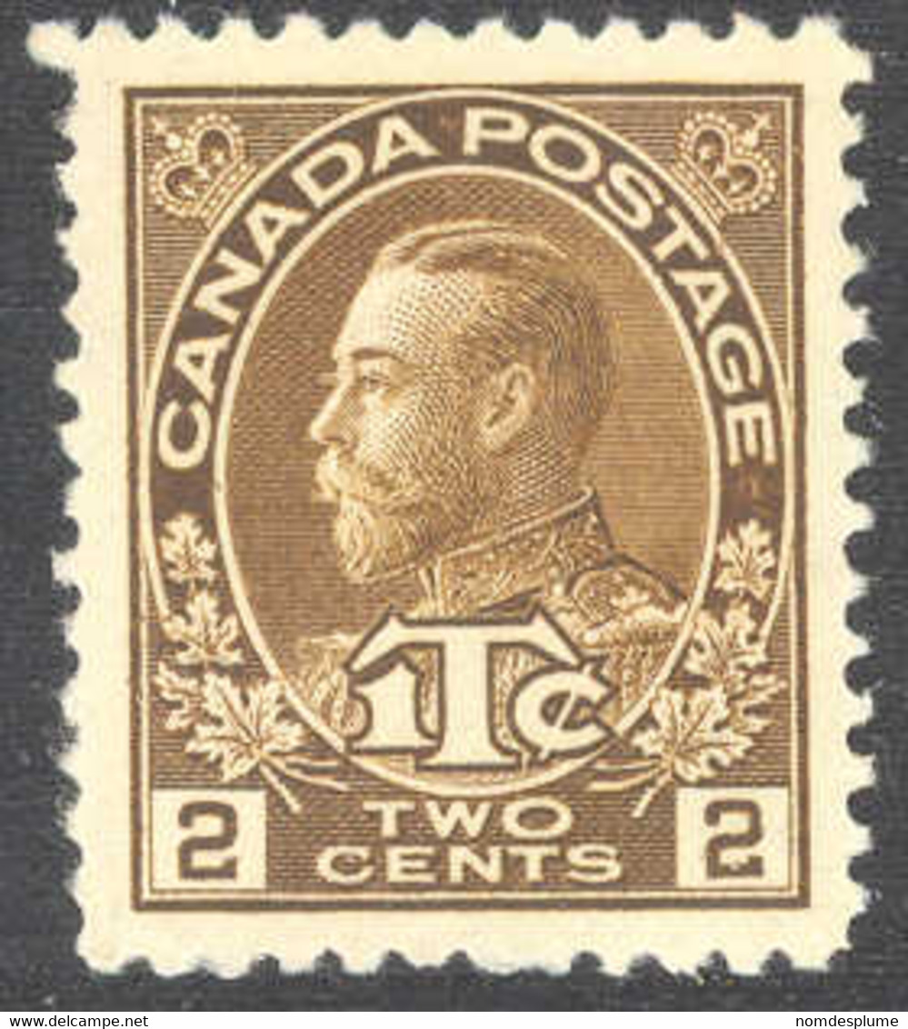 1472) Canada MR4 War Tax Mint 1916 - War Tax