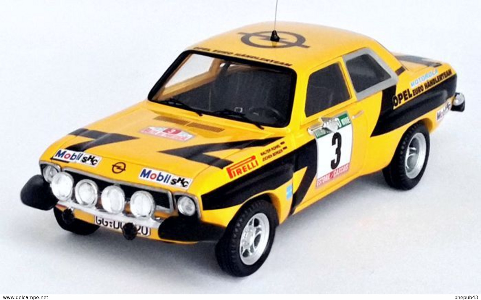 Opel Ascona A - Walter Röhrl/J. Berger - Rallye Portugal 1975 #3 - Troféu - Trofeu