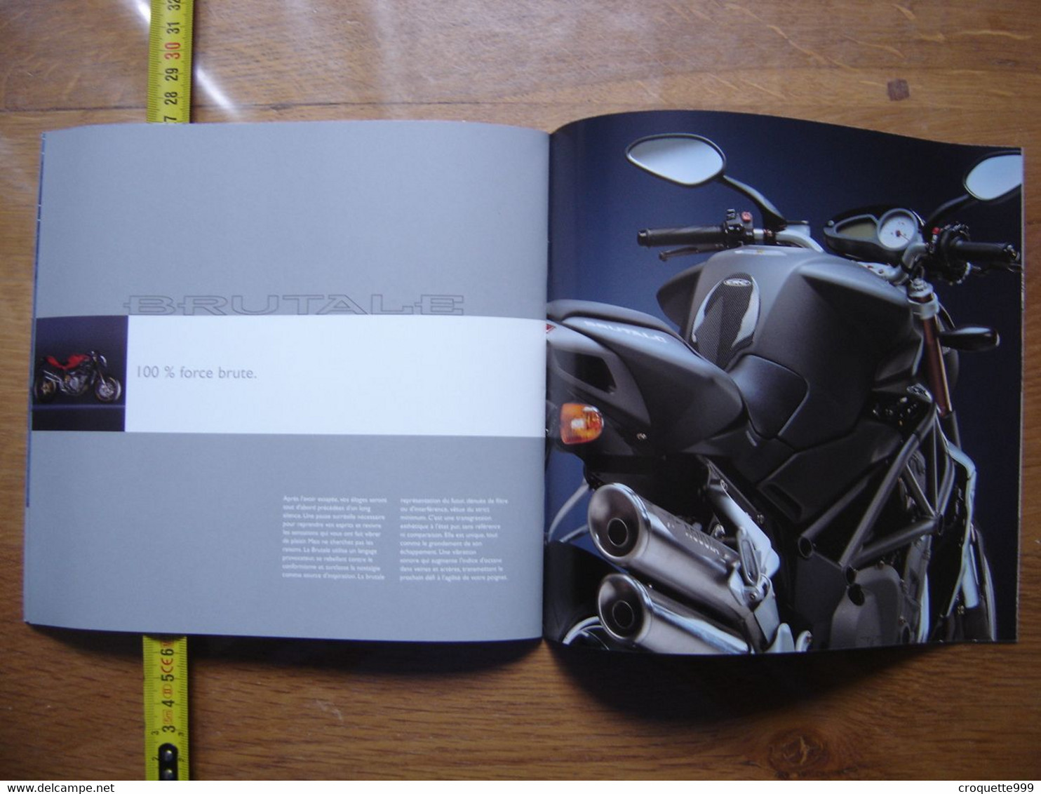 Brochure Catalogue Publicite Prospekt MOTO MV AGUSTA F4 - Motos