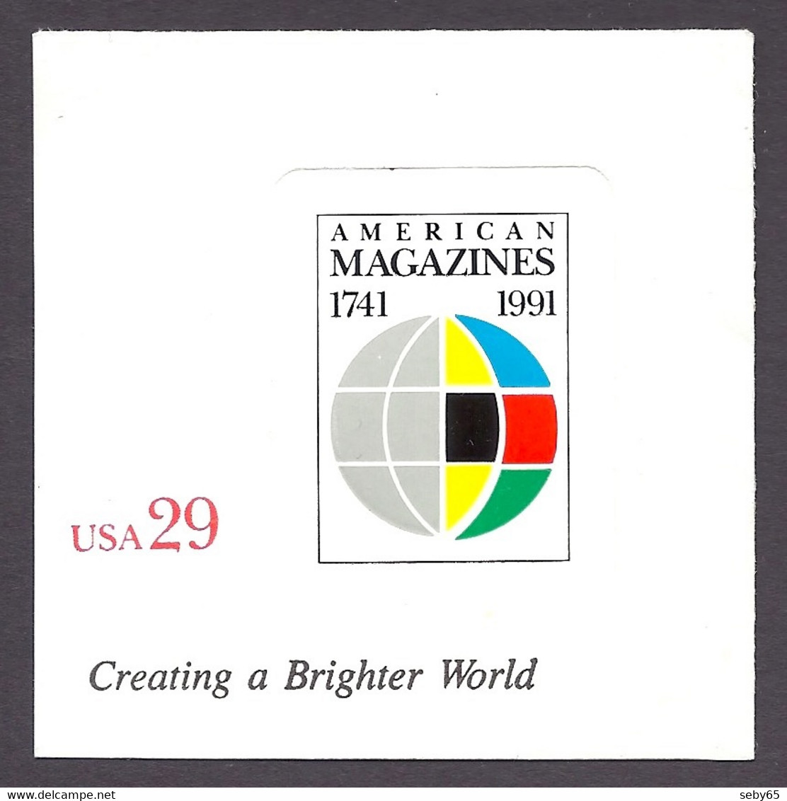 USA 1991 - American Magazines 29c From Pre-stamped Envelope - Andere & Zonder Classificatie