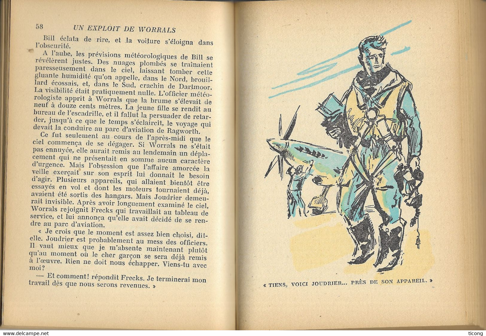 CAPTAIN W.E. JOHNS - UN EXPLOIT DE WORRALS, DESSINS D ALBERT BRENET, JAQUETTE, 1ERE EDITION FRANCAISE 1951, A VOIR - Bibliothèque De La Jeunesse