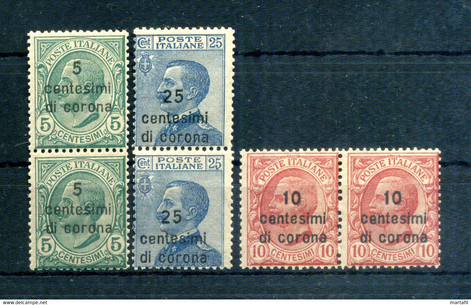 1921-22 DALMAZIA N.2/4 MNH ** In Coppia - Dalmatien