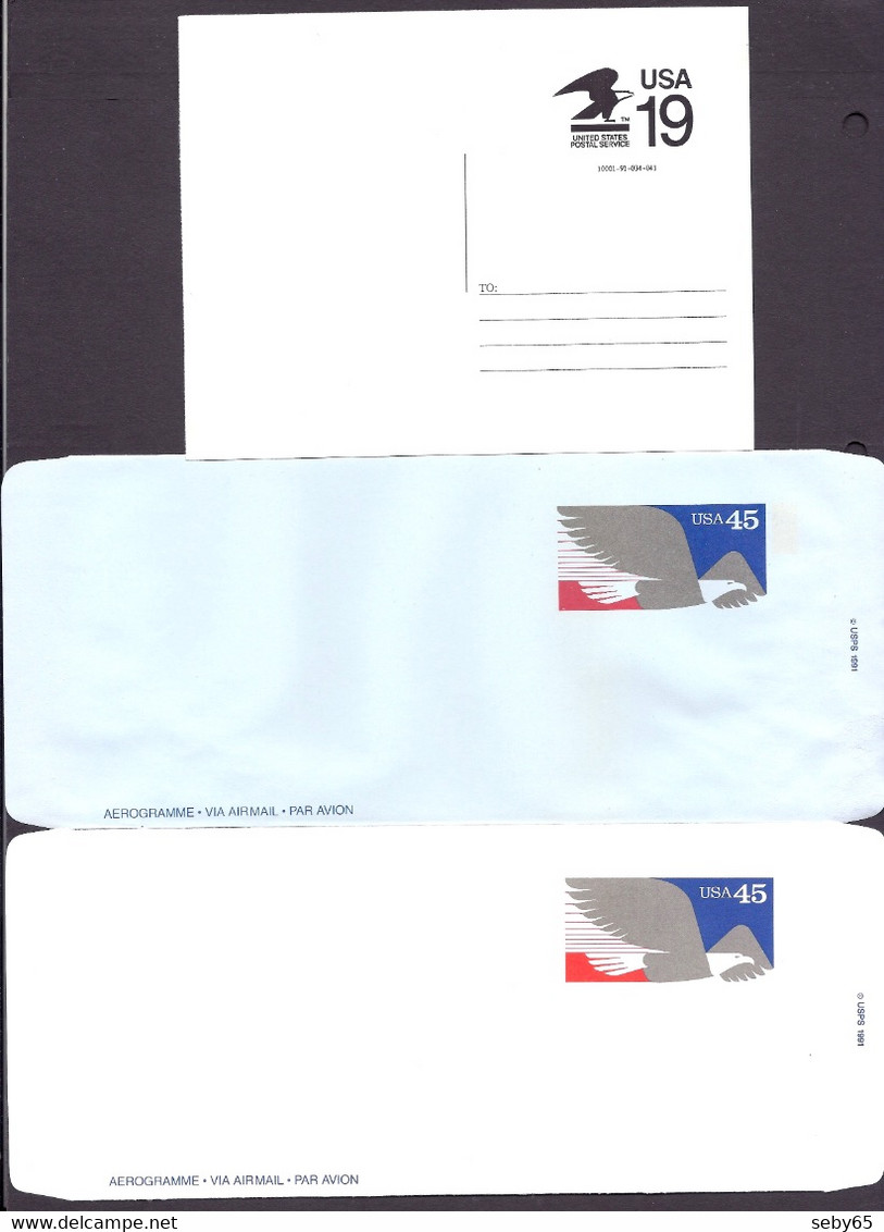 USA - Pre-stamped Envelopes + Aerogramme, Lot Mint - Other & Unclassified