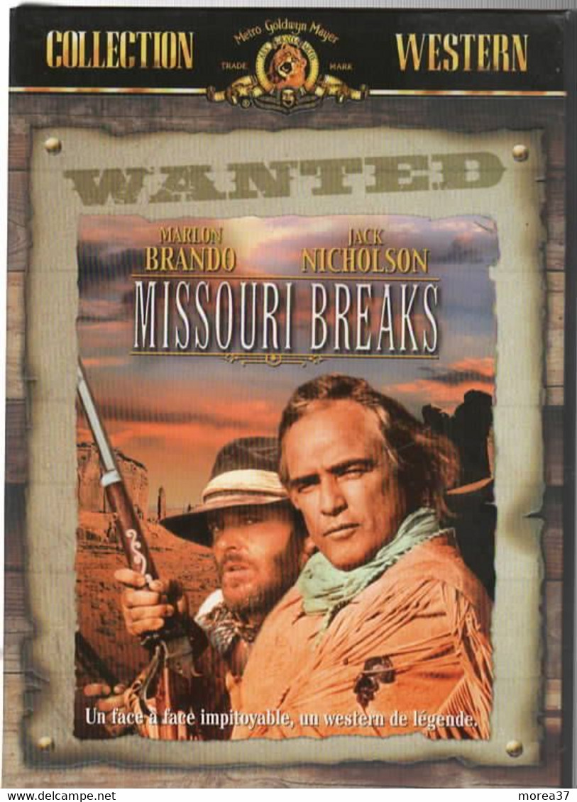 MISSOURI BREAKS     Avec  MARLON BRANDO Et JACK NICHOLSON   C35 - Western/ Cowboy