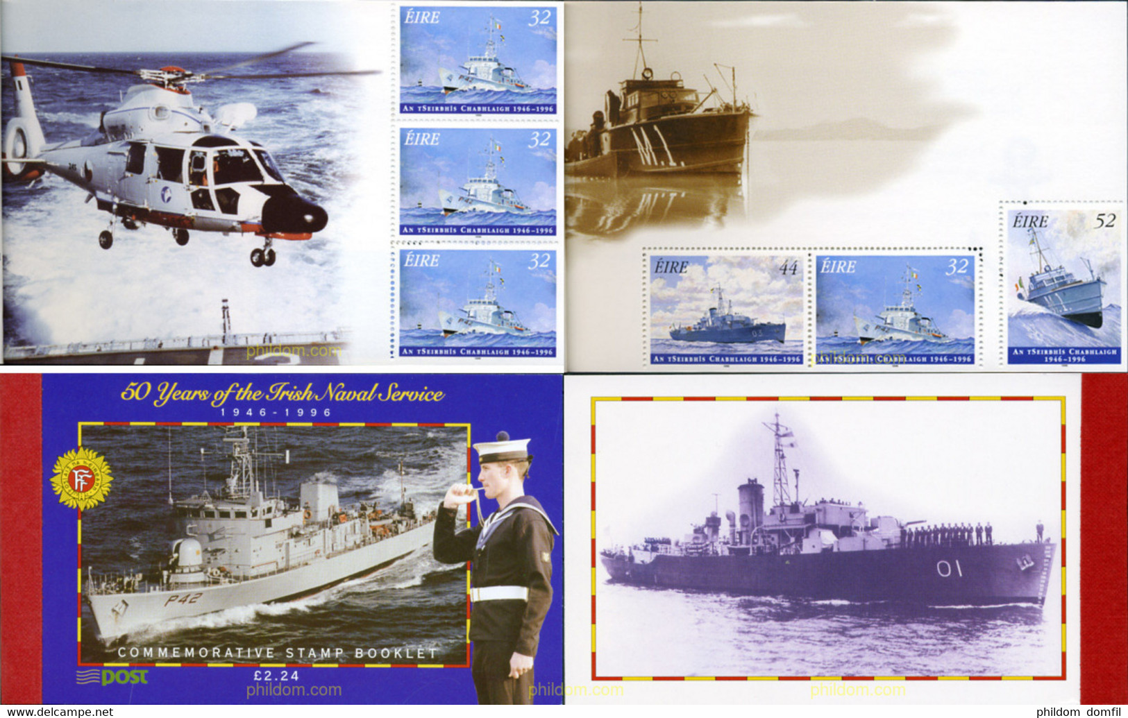 147310 MNH IRLANDA 1996 50 ANIVERSARIO DEL SERVICIO NAVAL DE IRLANDA - Collections, Lots & Series