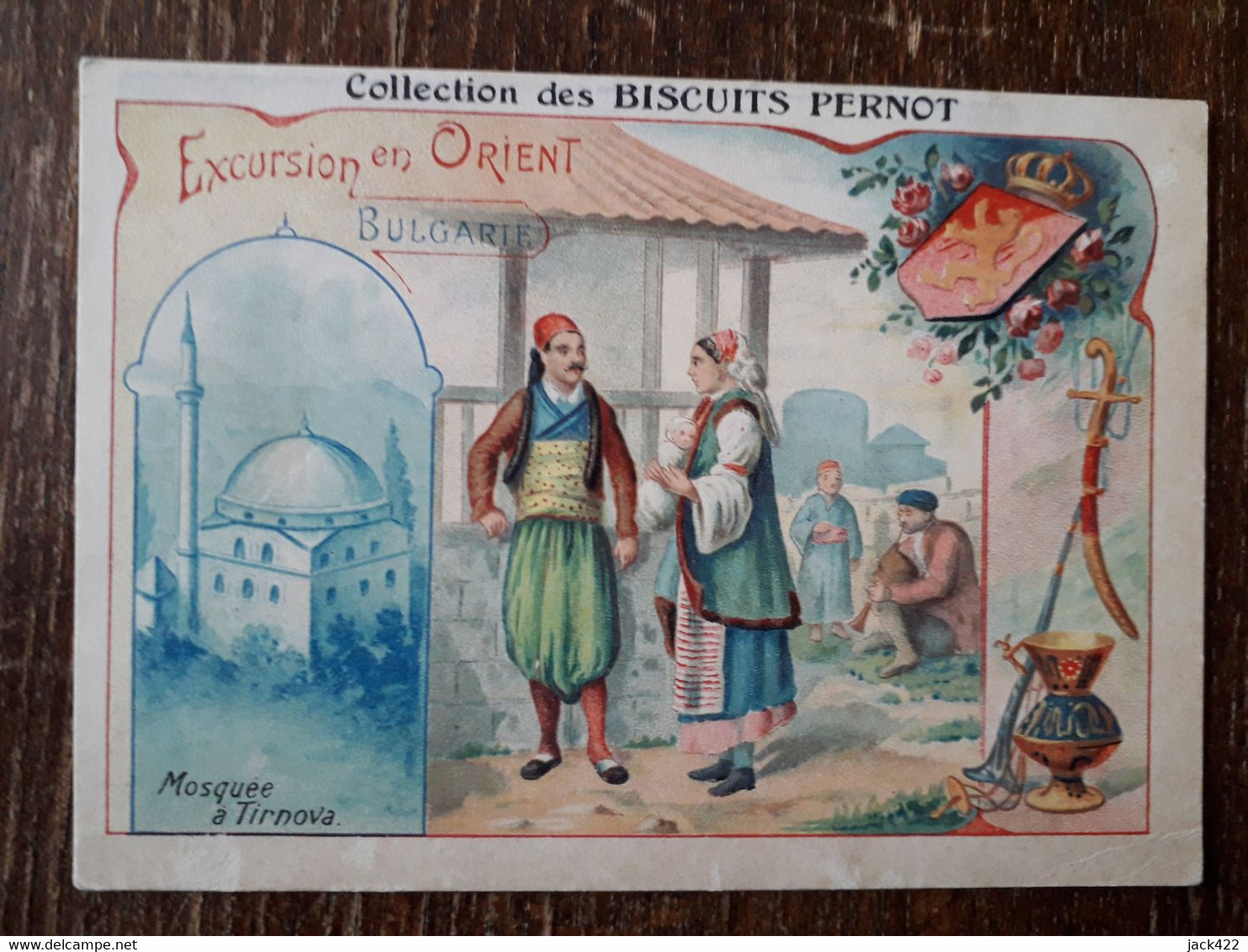 L41/162 CHROMO BISCUITS PERNOT . EXCURSION EN ORIENT . BULGARIE . MOSQUEE A TIRNOVA - Pernot