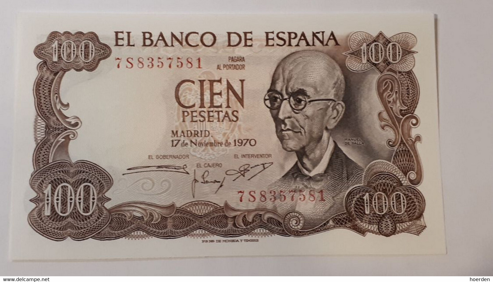 Spain - Spanien 100 Pesetas P.152 Unc. - 100 Pesetas