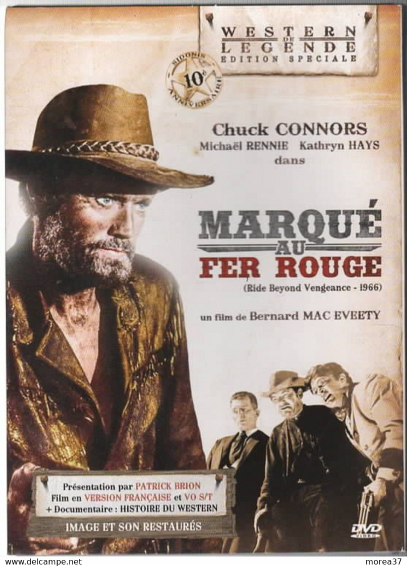 MARQUE AU FER ROUGE      Avec  CHUCK CONNORS      C35 - Western/ Cowboy