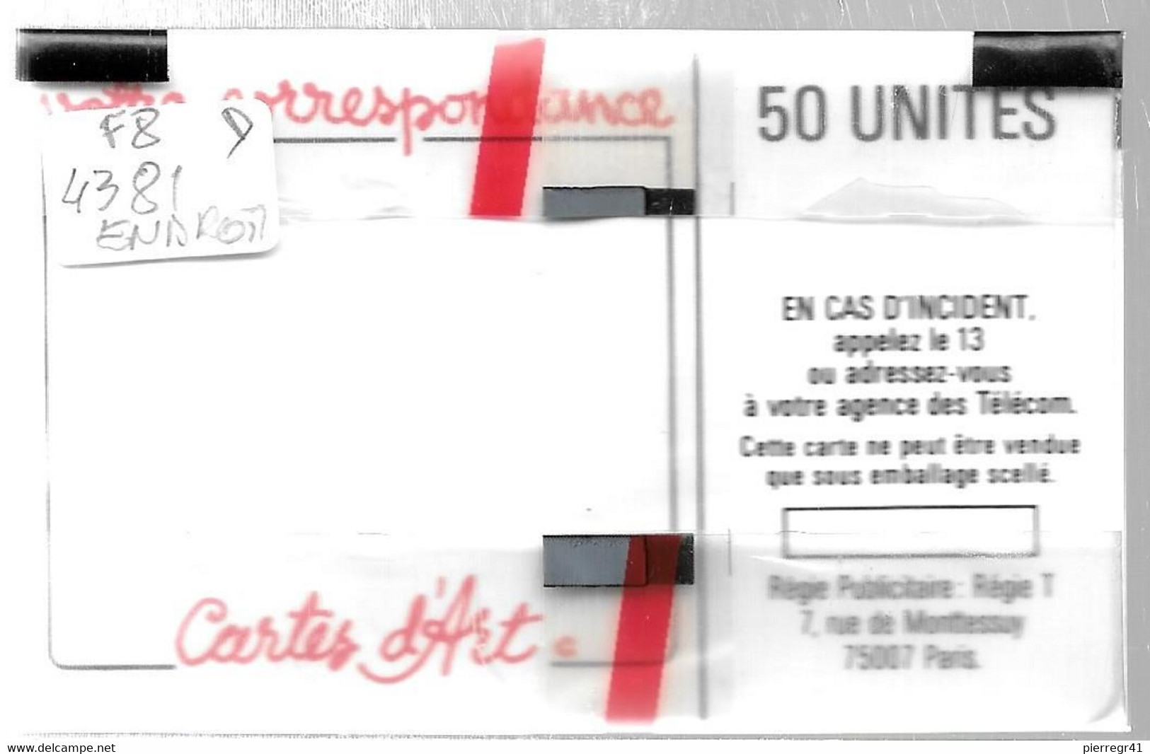 CARTE-PUBLIC-1987-50U-F 08-SO2.410-Net P-ALLO-4Pe-4381 Endroits-NSB-LUXE - 1987