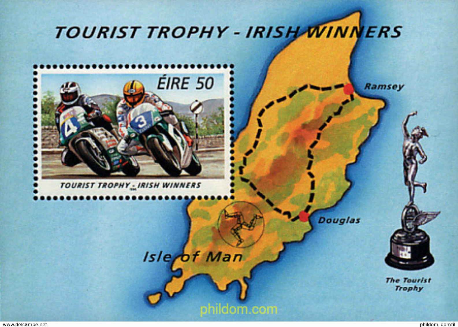 42004 MNH IRLANDA 1996 TROFEO TURISTICO DE LA ISLA DE MAN - Lots & Serien