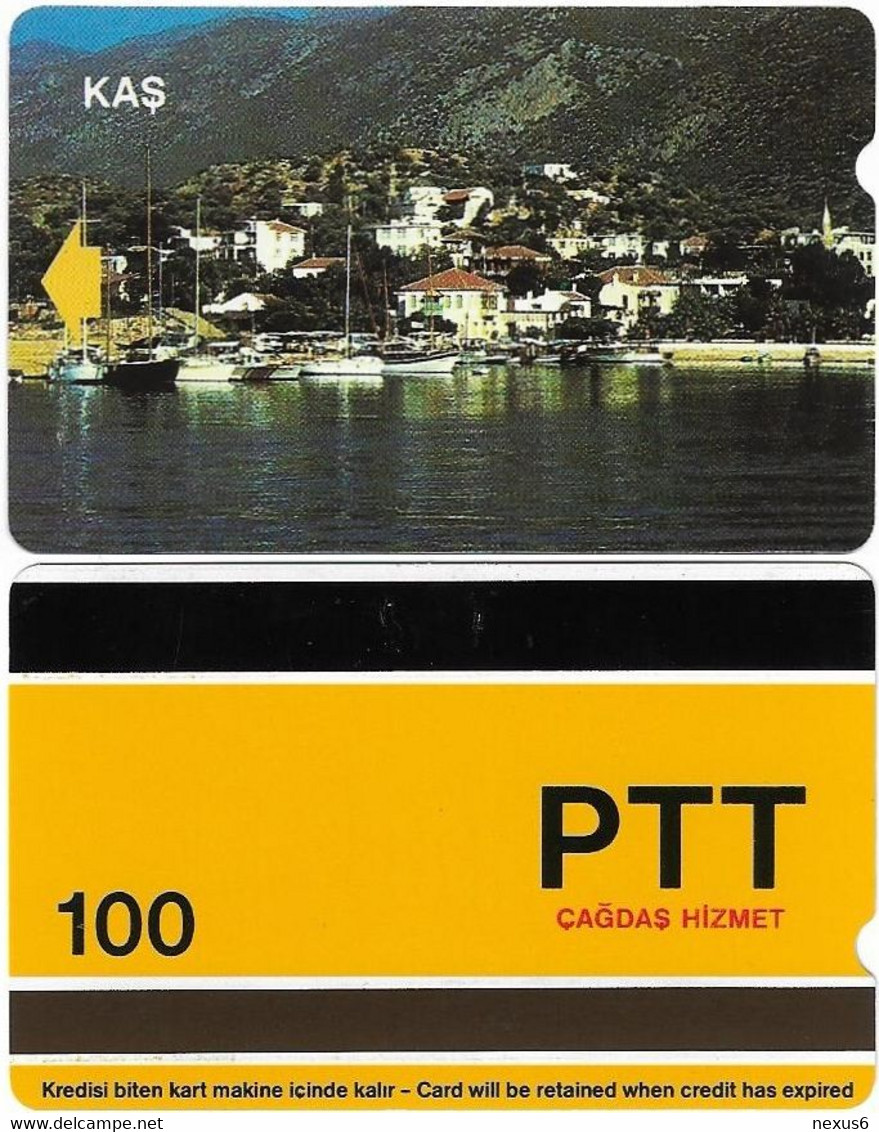 Turkey - Alcatel - PTT - 2nd Series (9mm) 1991-1992, S-12 - Kas, 100U, Used - Türkei