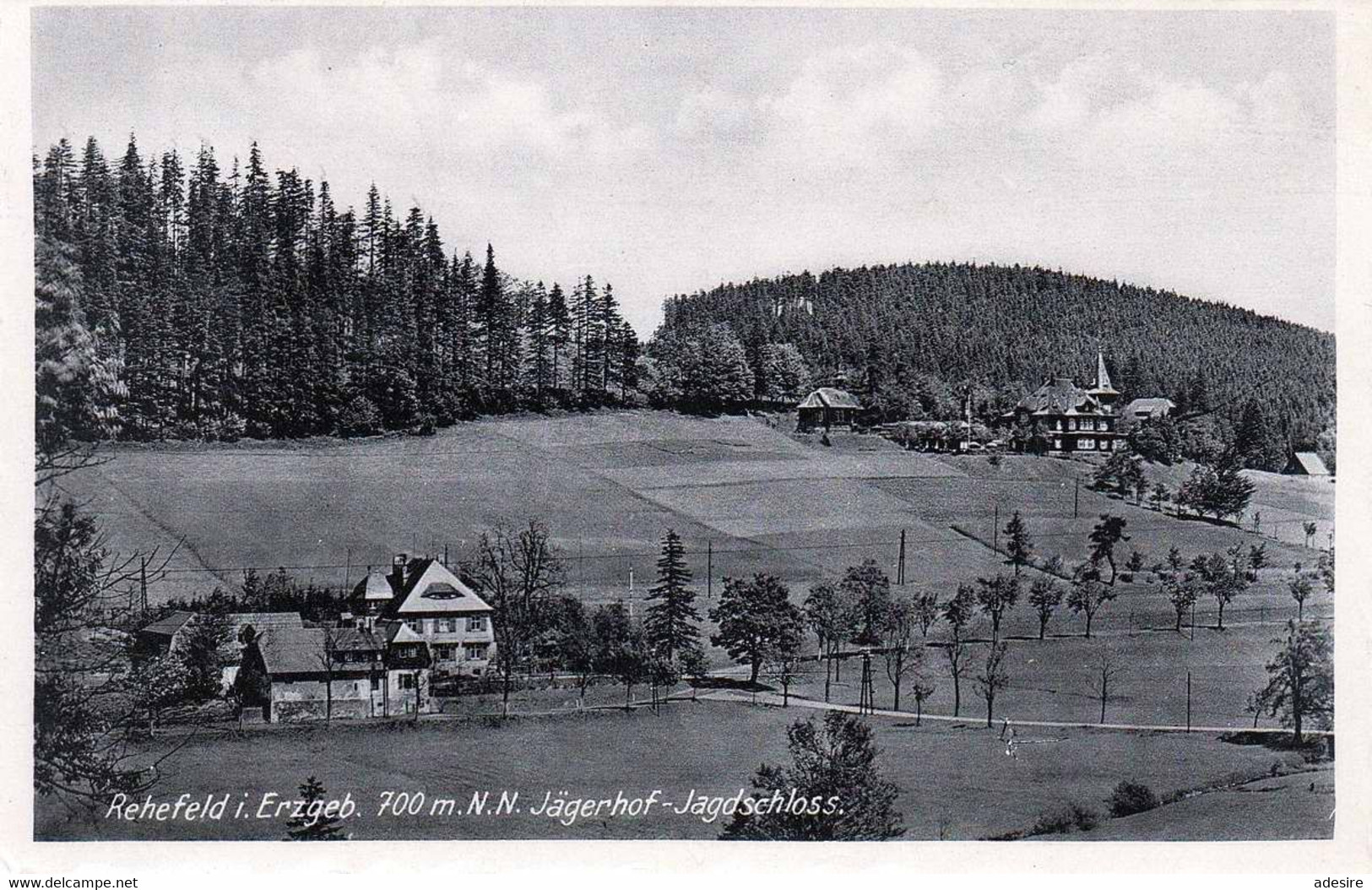 REHEFELD Im Erzgeb., - Jägerhof, Jagdschloss, Gel.1935 - Rehefeld