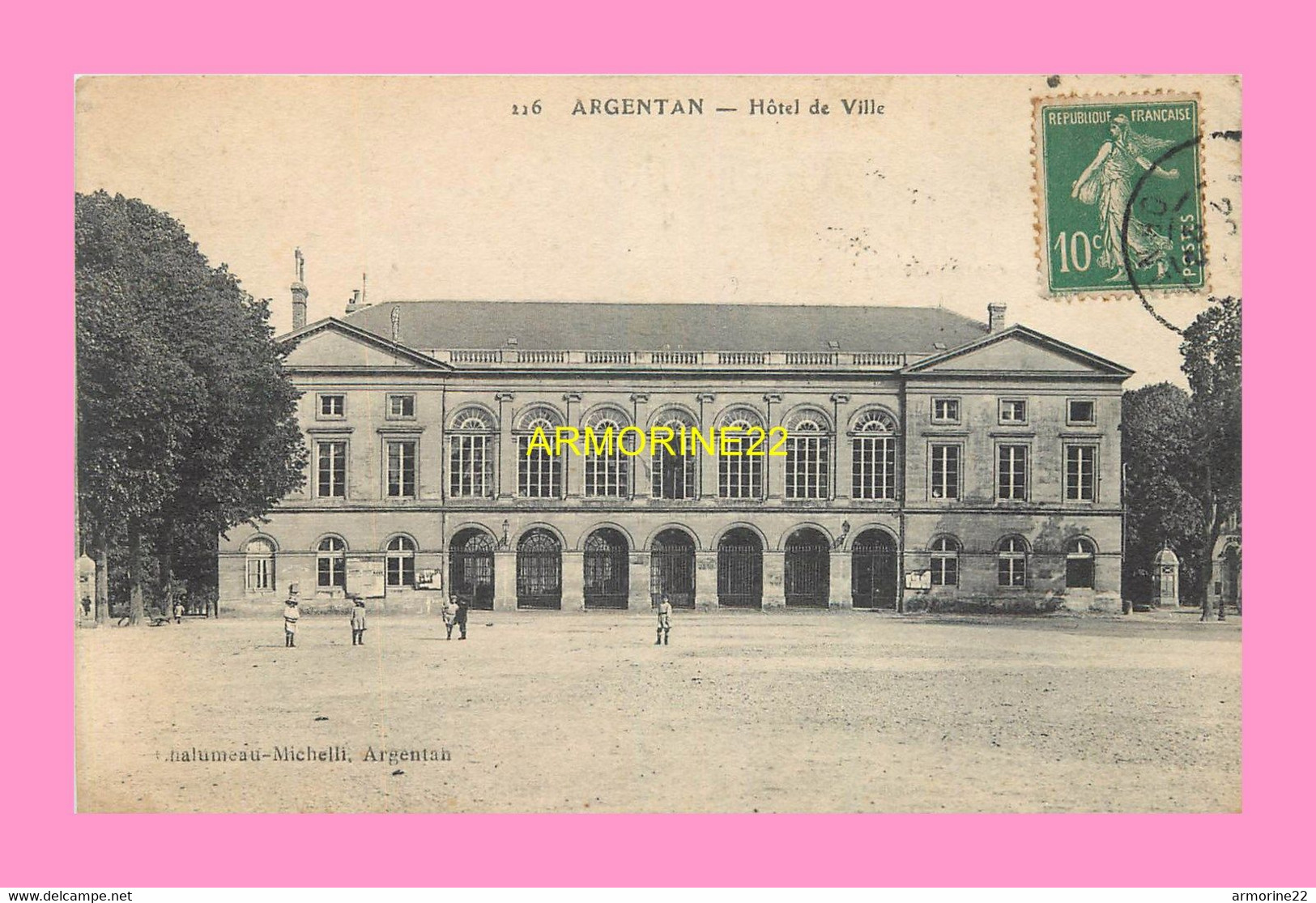 CPA  ARGENTAN HOTEL DE VILLE - Bazoches Sur Hoene